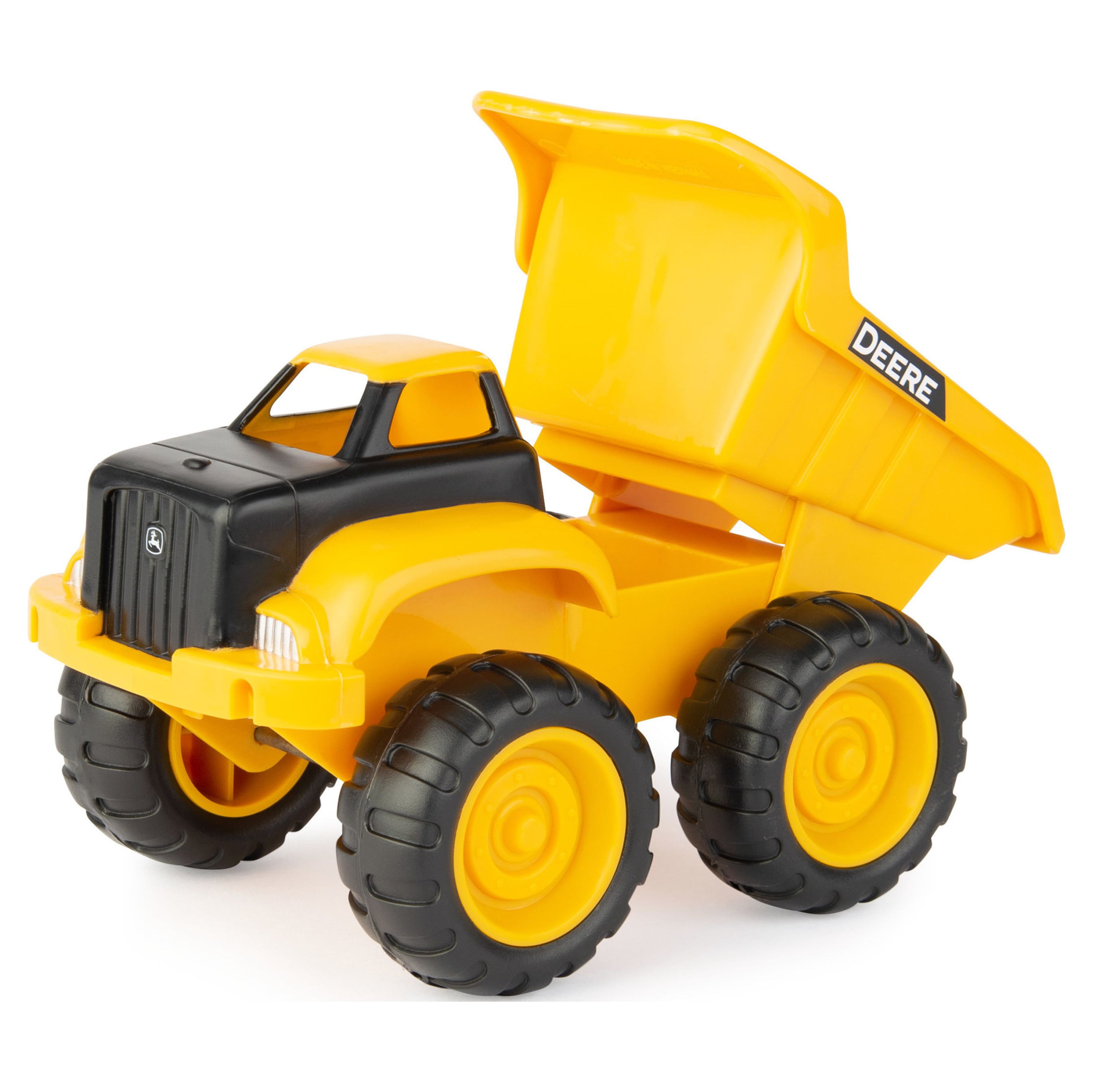 John Deere Sandbox 6" Construction Vehicle 2 Pack, Dump Truck & Tractor with Loader, Yellow - image 2 of 13