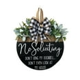 thumbnail image 6 of Creative Door Sign - No Soliciting Sign Don'T Ring My Doorbell Don'T Even Look At My House 11.8Inch Spring Wood Hanging Plaque Signs - 1X Creative Door Sign, 6 of 6