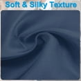 thumbnail image 3 of Uxcell Men's Pocket Squares Hankie Satin Solid Suits Handkerchief Bulk Set Light Navy, 3 of 7