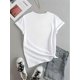 thumbnail image 3 of Women's Casual Heart Print T-Shirt - Soft 100% Cotton, Crew Neck, Short Sleeve, Machine Washable - Perfect for Spring & Summer Tee For Adult, Men, Women, Teen, Teenager, Adolescent, Youth, 3 of 4