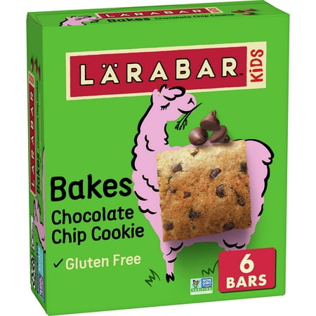 Larabar Kid Gluten Free Bar Chocolate Chip Cookie, 6 Bars, 5.76 oz