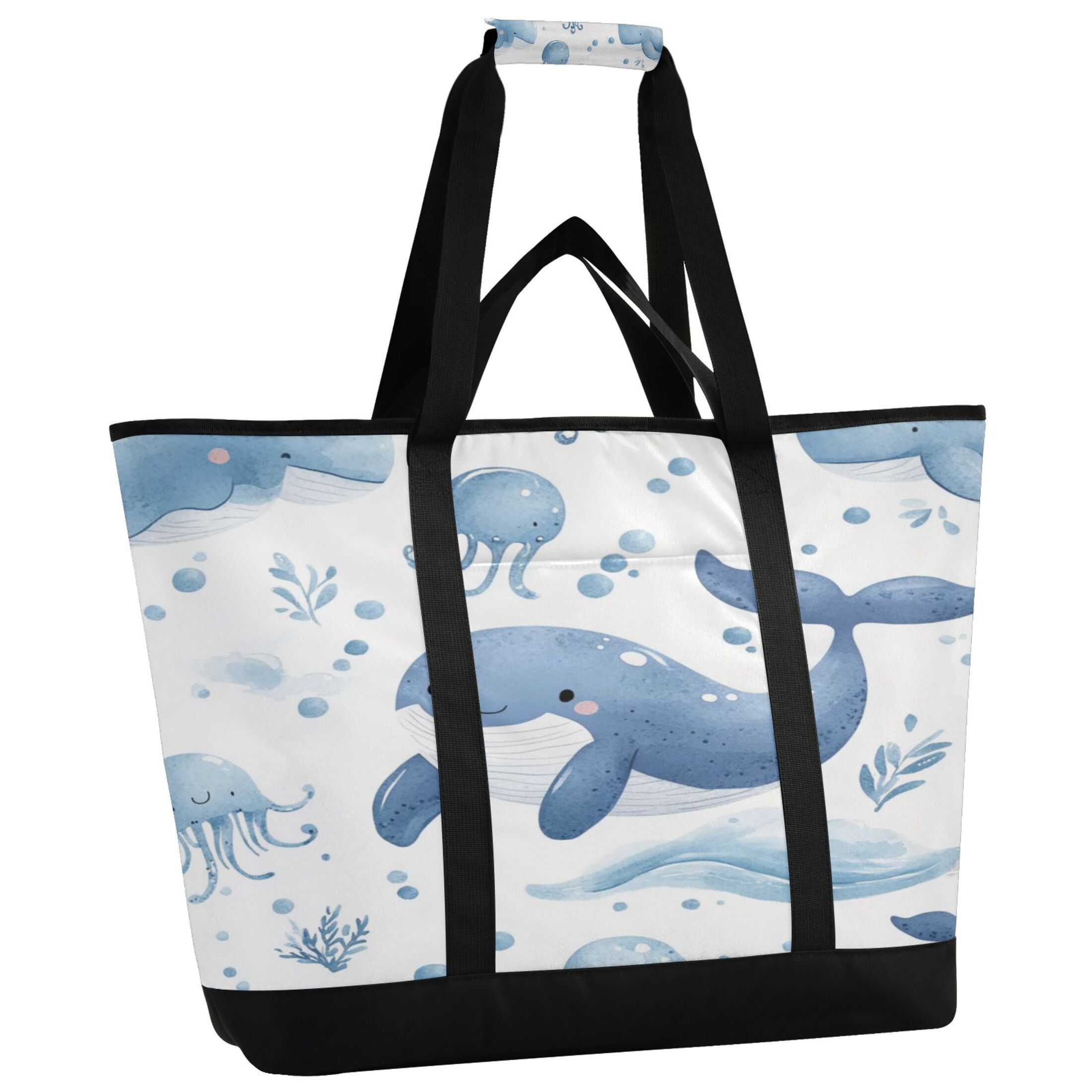 Large Hand-held Ice Pack Picnic Bag Insulation and Refrigeration Suitable for Shopping Picnics and Camping Super Cute Whale