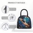 thumbnail image 4 of Yiaed Colorful Planet Universe Print Lunch Bag Adult Insulated Lunch Box, Leakproof Cooler Food Lunch Containers Reusable High Capacity Lunch Tote Bags-One Size, 4 of 6