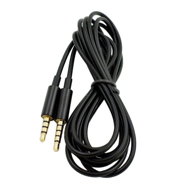 Cable de extensión de audio de repuesto de 3,5 mm Sunnimix para Astro A10 A40 A50 A30 Negro 6.5 pies