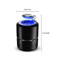 thumbnail image 2 of Billuyoard Lámpara de plagas de descarga eléctrica USB LED Control de moscas Luz circundante Insectos de seguridad Iluminación Bug para el hogar Repelente de insectos y plagas Negro Billuyoard HA062426-02B, 2 of 6