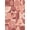 Orange, Pattern 1, variant on ODIKA 4'x6' Warm Terracotta Geometric and Floral Washable Area Rug Elegant Check Pattern with Retro Flower Motifs Pet Friendly, Non-Shedding for Bedroom, Reading Nook