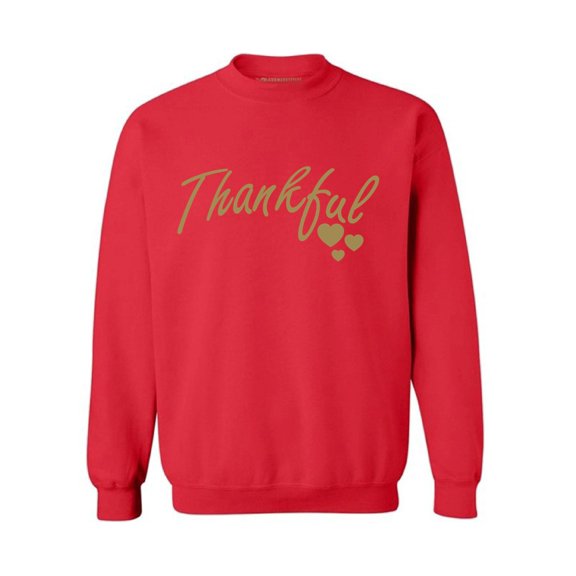Awkward Styles Thankful Christmas Sweatshirt Thanksgiving Sweatshirt Holiday Christmas Sweater Religious Christian Gift Christmas Sweatshirt for Men for Women Thankful Grateful Blessed Holiday Sweater