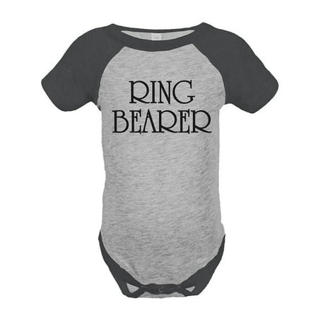 

Custom Party Shop Baby s Ring Bearer Wedding Raglan Onepiece