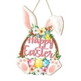 thumbnail image 2 of Letrero de puerta con huevos de Pascua, placa colgante, adorno rústico, decoración de primavera, 295 cm, 2 of 8