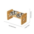 thumbnail image 2 of Elevated Dog Bowls Adjustable Raised Dog Bowl Stand For Small Size Dogs And Cats Adjustable Tilt Angle Pet Bowls With 2 Stainless Steel Bowls, 2 of 7