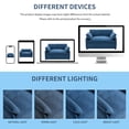 thumbnail image 2 of Modern Chenille Oversized Sofa - Extra Wide & Deep Seat, Blue, 2 of 5