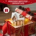 thumbnail image 7 of Ayieyill Christmas Village Light Up House Christmas Decorations Indoor Tabletop Christmas Decor, Red, 7 of 7