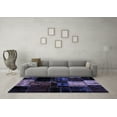 thumbnail image 3 of Ahgly Company Indoor Square Patchwork Blue Transitional Area Rugs, 8' Square, 3 of 4