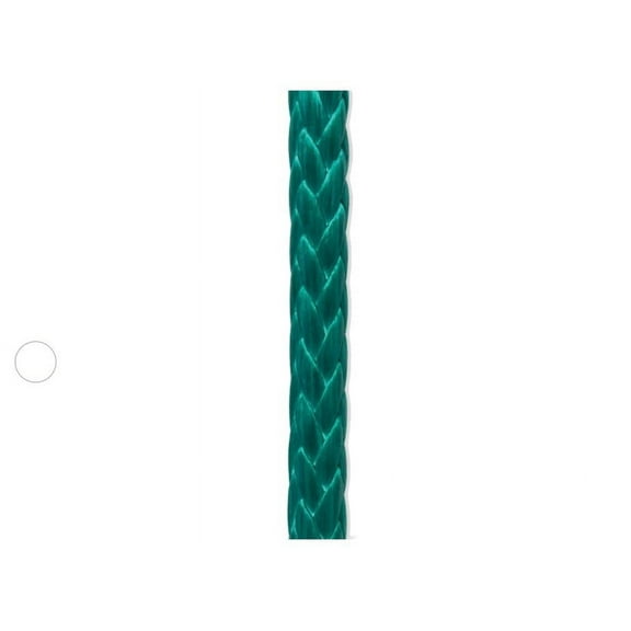 Samson AmSteel-Blue Rope, Green 7/64" x 600' Spool. Samson, AmSteel-Blue Rope is a Dyneema HMPE fiber in a 12-Strand Single Braid