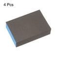 thumbnail image 3 of Uxcell 4pcs Bloques de Esponja de Lijado 220 Granos, 100x70x25mm, Marrón y Azul, 3 of 7