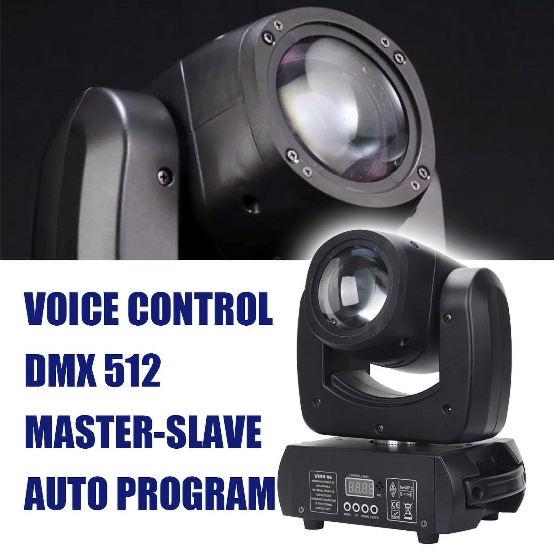 Moving Head LED 100W Lights, 100W DJ Disco Stage Lights Effect For Wedding Party, 8Packs, Black