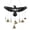 A, variant on MInHoues Halloween Raven Wind Chimes, Gothic Black Wooden Bird Moon Phase Hanging Decor, Metal Bells and Crystals for Gothic Porch Party Window Decor, 10.23 x 5.51 inch