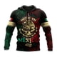 thumbnail image 3 of Sudadera con capucha de águila mexicana para hombre, emblema de México, bandera nacional, estampado 3D, sudaderas con capucha de manga larga, ropa unisex informal de gran tamaño, 3 of 5