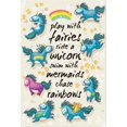 thumbnail image 3 of ABPHQTO Unicornio 150x220cm dibujos animados Arco Iris estrellas niños habitación papel tapiz decoración niños cumpleaños Fondo recién nacido tema niños pequeños tomas Video, 3 of 3