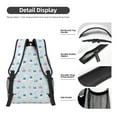 thumbnail image 4 of Rateoe Rabbit In The Rain Pattern Durable Student Backpack Laptop Bag- Ergonomic Design, Waterproof Twill Fabric - Ideal for School, Travel, and Outdoor Activities, 4 of 6