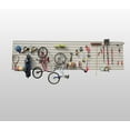 88109 Heavy Duty PVC Slatwall Garage Organizer, 8Feet by 4Feet