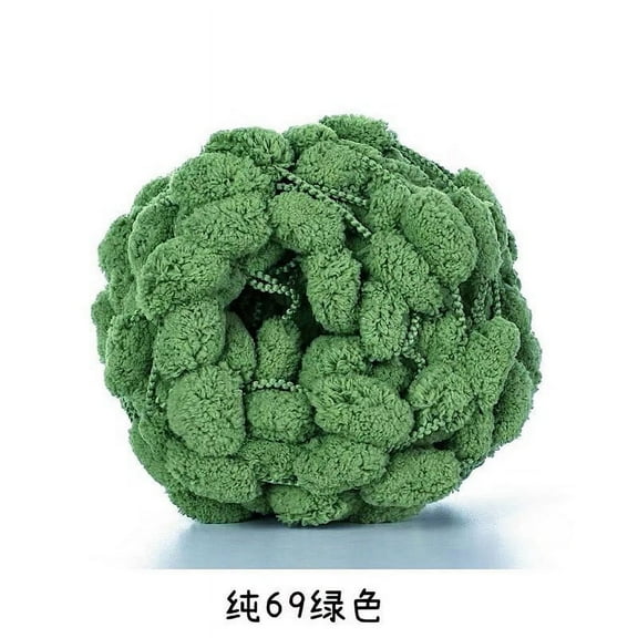 Namzi 50g Pom pom Yarn Soft Ball Yarn for Crochet & Knitting, Craft Yarn Made of Acrylic & Dacron, Ideal for DIY Projects,A276