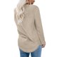 thumbnail image 4 of Pntutb Moda Mujer Otoño Invierno Sólido Cuello Redondo Jersey Manga Larga Tops Pntutb Pntutb-3087, 4 of 6