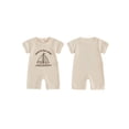 thumbnail image 2 of BemeyourBBs Preemie Baby Boys Summer Clothes Baby Boy Newborn Hospital Going Home Outfit Waffled Romper I'm New Here Letter Embroidery Short Sleeve Jumpsuit Playsuit Shorts, 2 of 9