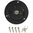 thumbnail image 1 of 78mm Gravity Water Inlet Filler Dustproof with Keys Lockable Lock Fit for RV for Trailer Camping(Black), 1 of 2