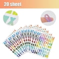 thumbnail image 2 of HAOAN 24Sheets 400pcs Large Letter & Number Stickers 2.5 Inch Self Adhesive Letters Stickers Big Font Stickers, 2 of 5