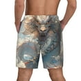 Goofa Cool Cloud White Dragon Printed Men's Swim Trunks Board Shorts