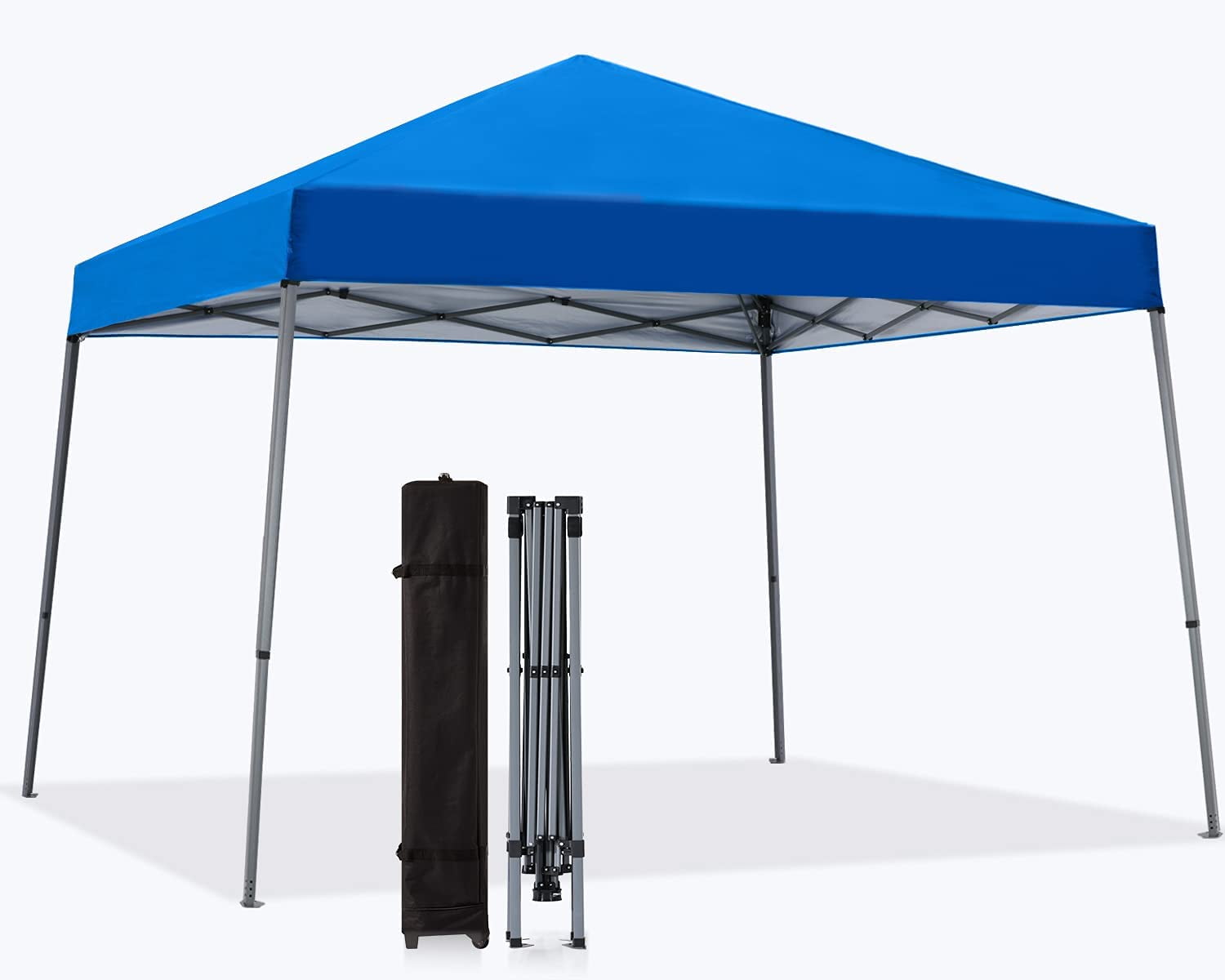 ZXNYH Portable Pop Up Canopy Tent with Large Base(10x10,White