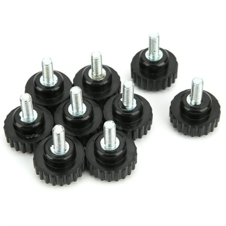 

PAOMIAN 10Pcs Clamping Knob Jig Bolt Lathe Hand Grip Twist Nut Straight Thread Locking Handle M6x25x15