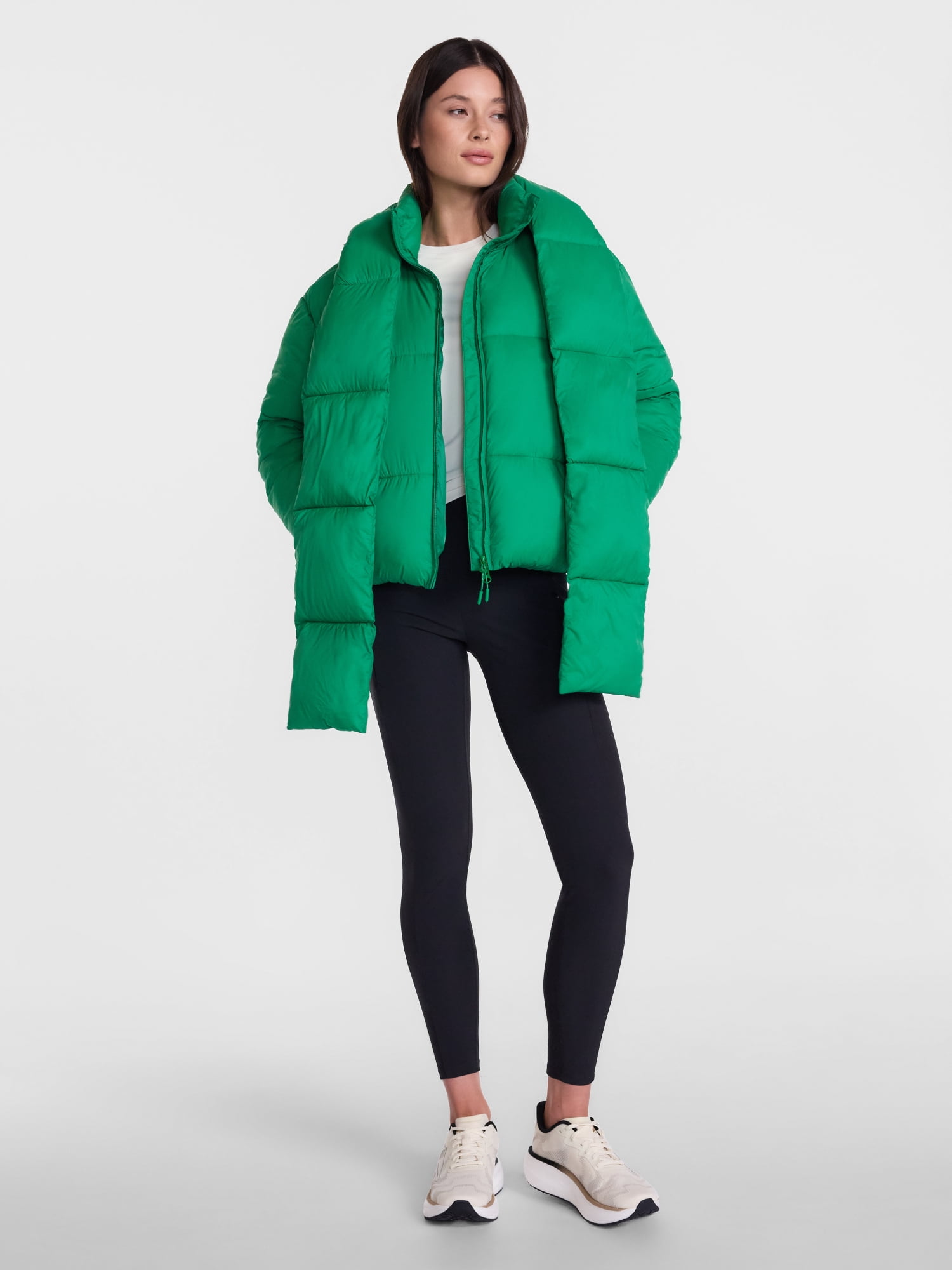 Avia Women's and Women's Plus Water and Wind Resistant Puffer Jacket, Sizes XS-3X