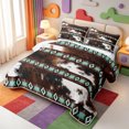 thumbnail image 3 of Erosebridal Cattle Pattern Bed Spread Queen,Western Cowhide Queen Coverlet Set,3pcs,1 Quilt and 2 Pillowcases, 3 of 7