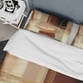 thumbnail image 4 of Designart "Classic Brown Essentials VI" Abstract Bedding Covert Set - Modern Brown Bed Set With 2 Shams, 4 of 6