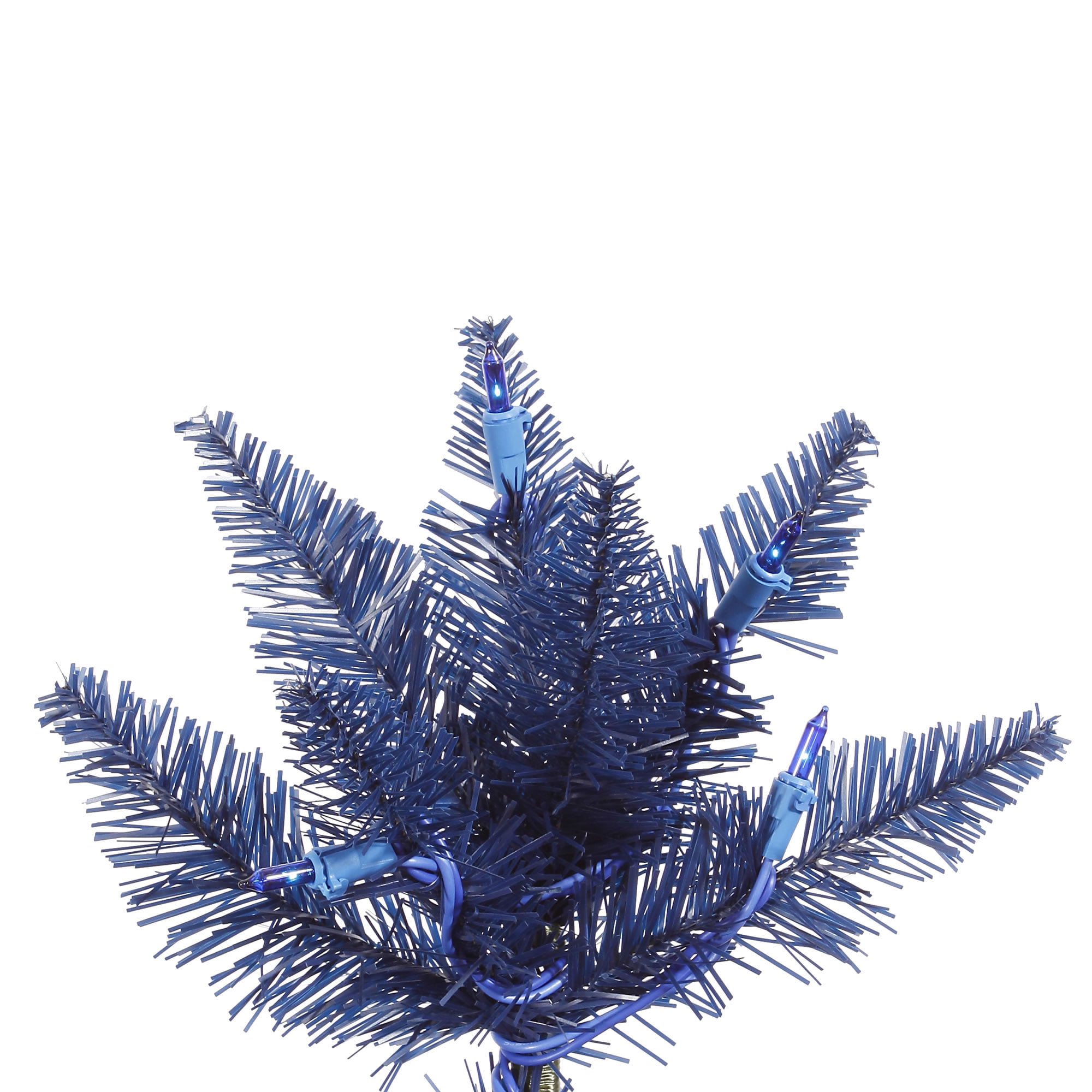 Vickerman 3' Navy Blue Fir Artificial Christmas Tree, Blue Dura-lit Incandescent Lights