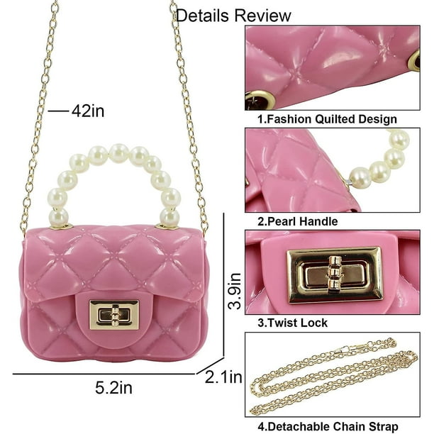 Fashion Candy Color Handbag Satchel Mini Pink Purse Jelly Shoulder