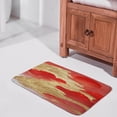 thumbnail image 4 of Red and Gold Mountain Bathroom Mat - Non-Slip, Soft and Stylish, 16" x 24", 4 of 8