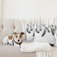 thumbnail image 4 of Ambesonne Tribal Throw Pillow Cover 2 Pack, Native Feathers, 20", White and Black, 4 of 5