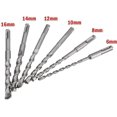 thumbnail image 1 of CARBONLIKE 6 uds brocas de mango redondo martillo rotativo dos ubicaciones brocas de impacto 6mm LingWen 8390615213974, 1 of 1