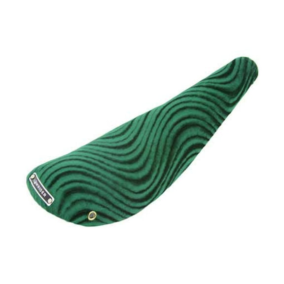 16" Banana Saddle Velour Green. Bike seat, bicycle part, lowrider bike seat, lowrider bicycle seat