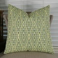 thumbnail image 1 of Thomas Collection Emerald Green Cream Diamond Luxury Sofa Pillow - 11136, 1 of 5