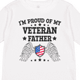 thumbnail image 4 of Inktastic I'm Proud of My Veteran Father with Shield Boys or Girls Long Sleeve Toddler T-Shirt, 4 of 5