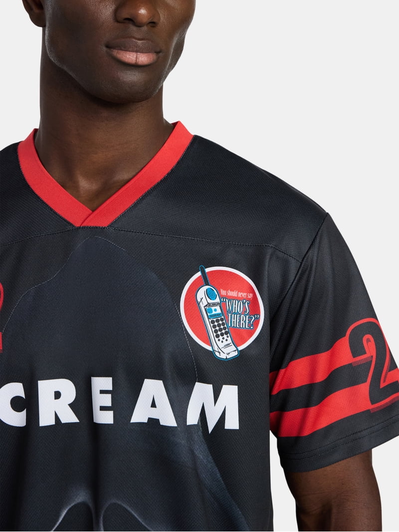 Scream Ghostface Men's and Big Men's Front Back Graphic Soccer