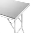 thumbnail image 3 of GRIDMANN 48 x 24 Inch Stainless Steel Folding Table, NSF Certified, 3 of 7