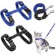 thumbnail image 1 of Pack Adjustable Nylon Cat Harness (Blue Black) Soft Cat Harness with Leash for Kittens Puppy Rabbit, 1 of 5