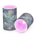thumbnail image 7 of Yayeee Flameless Candles with Remote Flickering Battery Operated Multi Color Changing, Green Forest Pattern, 7 of 7