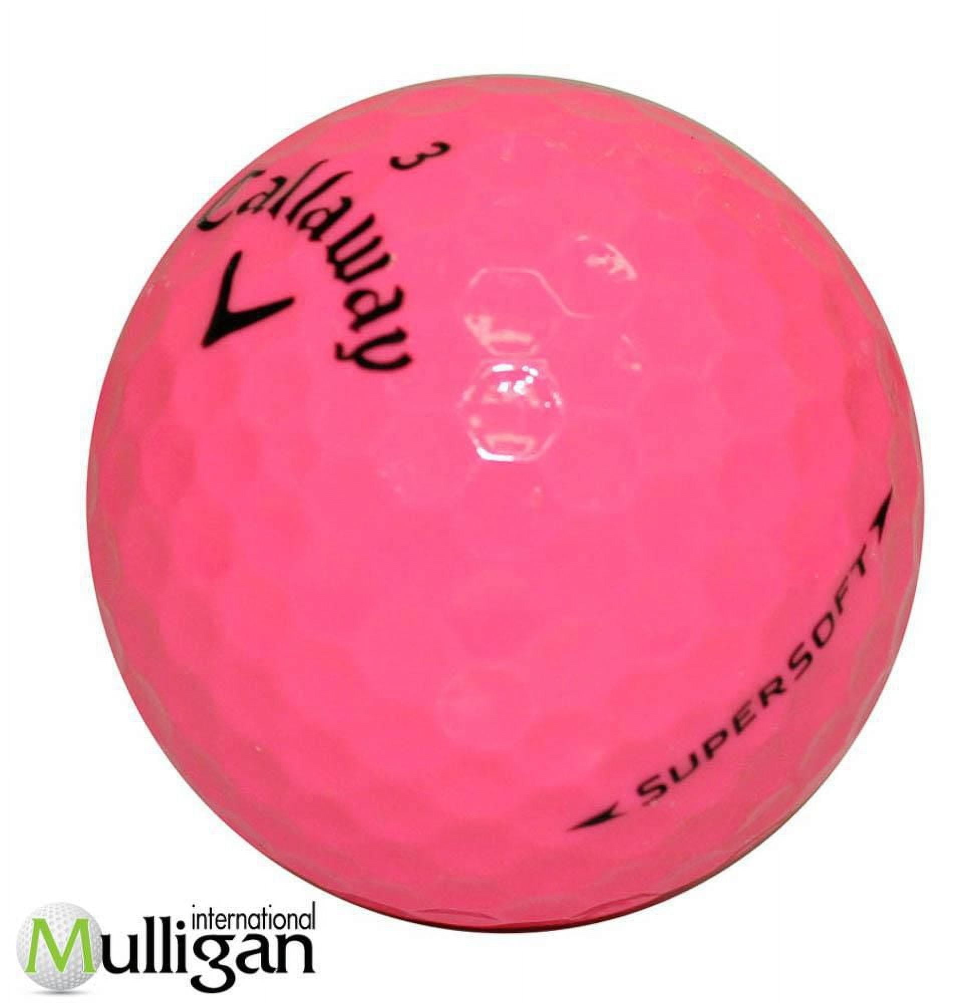 Mulligan - 60 balles de golf récupérées Callaway Supersoft 4A, Rose