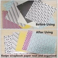 thumbnail image 5 of 20 sobres transparentes para organizar álbumes de recortes, fundas de almacenamiento de 30x30 cm con 60 etiquetas adhesivas., 5 of 5